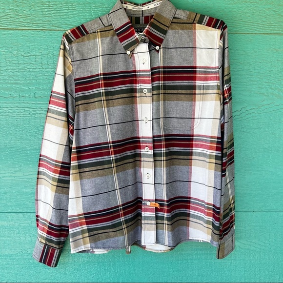 ROCKIES VINTAGE WESTERN PLAID LONG SLEEVE SHIRT size large - Picture 1 of 6